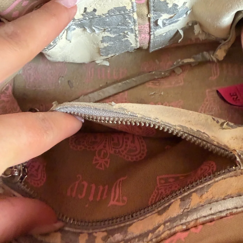 Juicy Couture Pink and Black Satchel - Picture 6 of 9